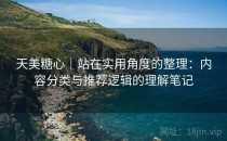 天美糖心｜站在实用角度的整理：内容分类与推荐逻辑的理解笔记