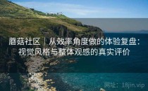 蘑菇社区｜从效率角度做的体验复盘：视觉风格与整体观感的真实评价