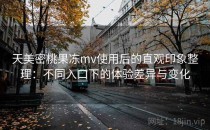 天美密桃果冻mv使用后的直观印象整理：不同入口下的体验差异与变化