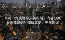 从用户角度聊聊天美影院：内容分类与推荐逻辑的理解笔记，天美影城