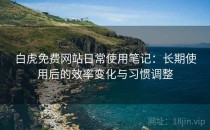 白虎免费网站日常使用笔记：长期使用后的效率变化与习惯调整
