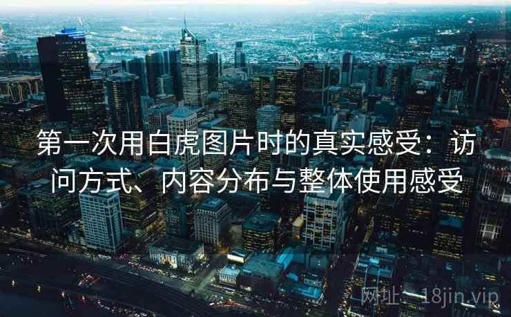 第一次用白虎图片时的真实感受：访问方式、内容分布与整体使用感受  第2张