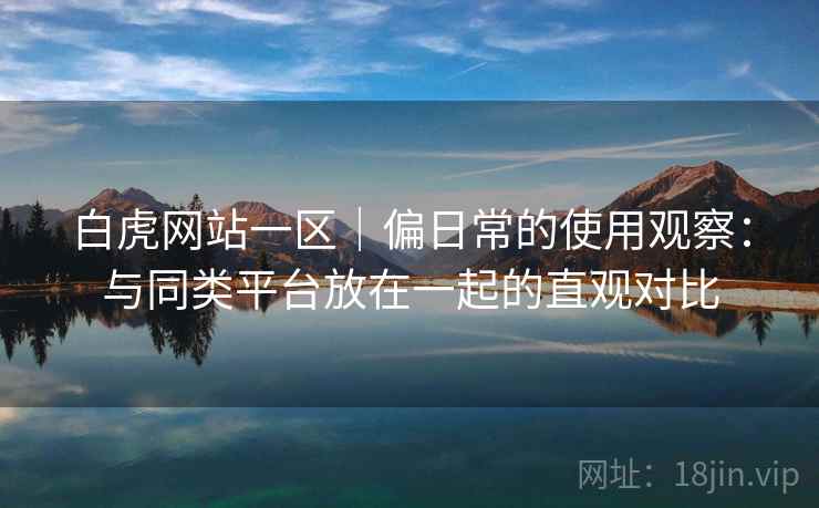 白虎网站一区｜偏日常的使用观察：与同类平台放在一起的直观对比  第1张