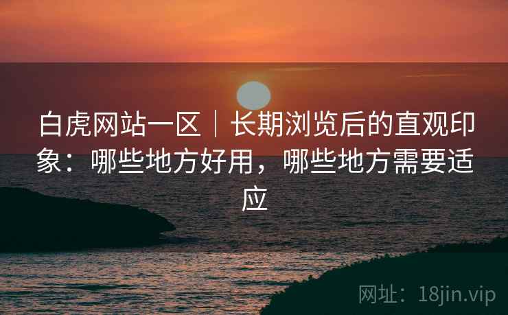 白虎网站一区|长期浏览后的直观印象:哪些地方好用,哪些地方需要适应 第1张 白虎网站一区|长期浏览后的直观印象:哪些地方好用,哪些地方需要适应 第1张