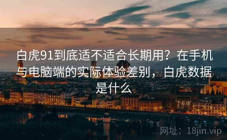 白虎91到底适不适合长期用?在手机与电脑端的实际体验差别,白虎数据是什么 第2张 白虎91到底适不适合长期用?在手机与电脑端的实际体验差别,白虎数据是什么 第2张