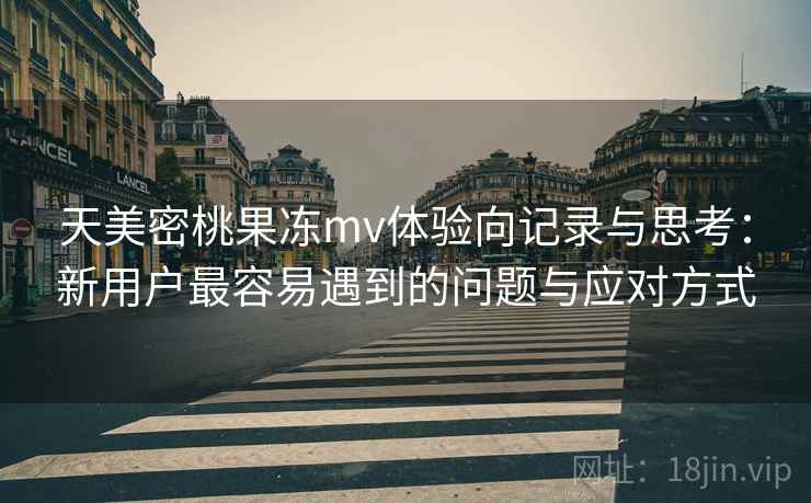 天美密桃果冻mv体验向记录与思考:新用户最容易遇到的问题与应对方式 第2张 天美密桃果冻mv体验向记录与思考:新用户最容易遇到的问题与应对方式 第2张