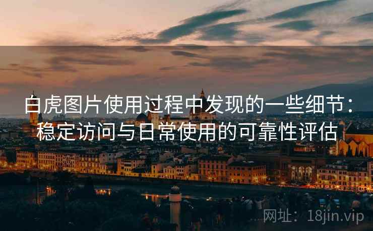 白虎图片使用过程中发现的一些细节:稳定访问与日常使用的可靠性评估 第2张 白虎图片使用过程中发现的一些细节:稳定访问与日常使用的可靠性评估 第2张