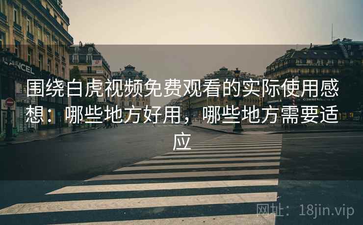 围绕白虎视频免费观看的实际使用感想：哪些地方好用，哪些地方需要适应  第2张