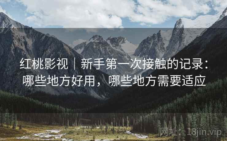 红桃影视｜新手第一次接触的记录：哪些地方好用，哪些地方需要适应  第2张